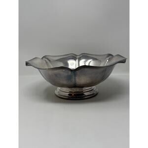 Vintage 1960s Reed & Barton Salem Silverplate Bowl 10” #1609 USA